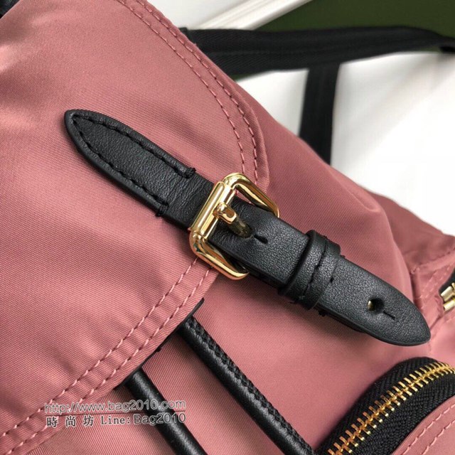 Burberry專櫃新款包包 8773 巴寶莉女士雙肩包 經典尼龍面料配小牛皮多用小背包  db1098